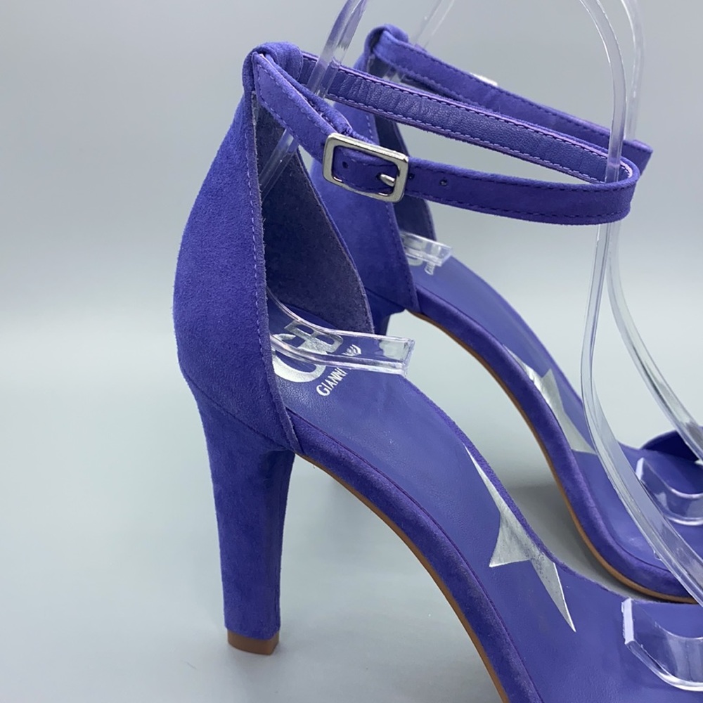 Gianni Bini Ella Quent Violet Vibes Suede Sandals - Picture 5 of 10